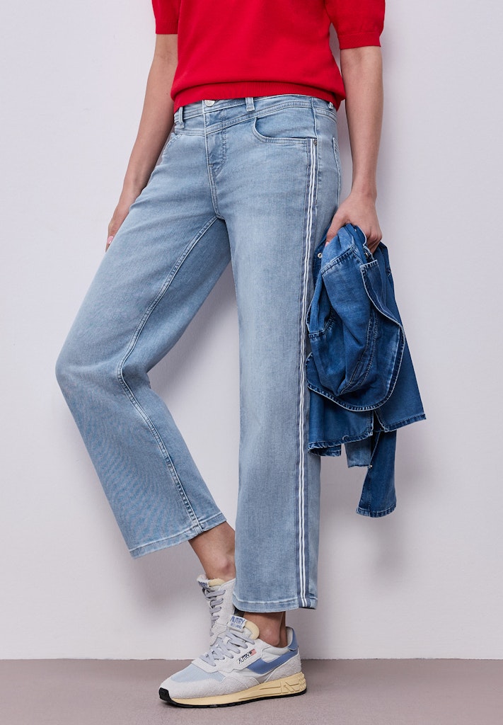 Street One Damen Hosen Light Blu