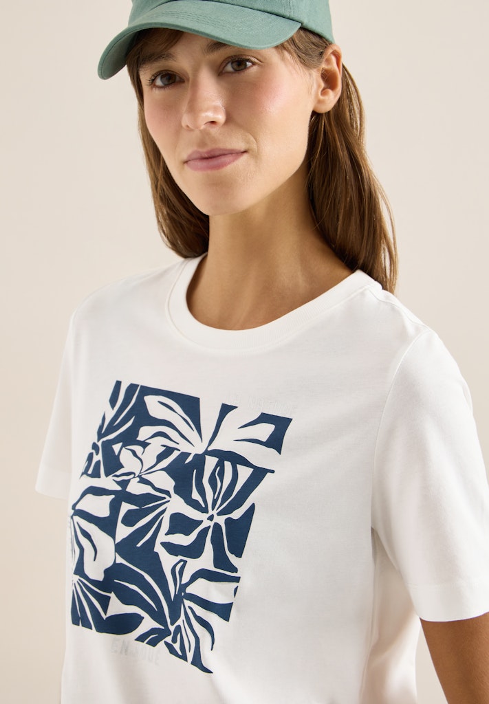 Cecil Damen T-Shirts  Vanilla W