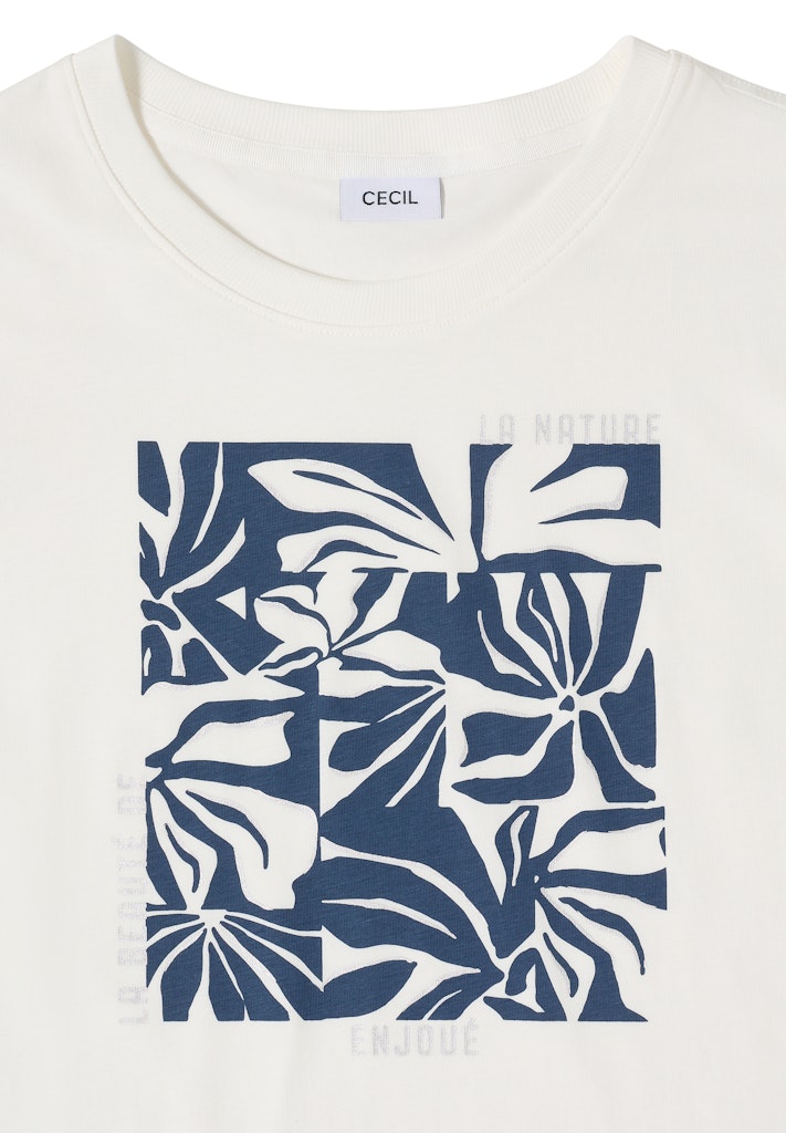 Cecil Damen T-Shirts  Vanilla W
