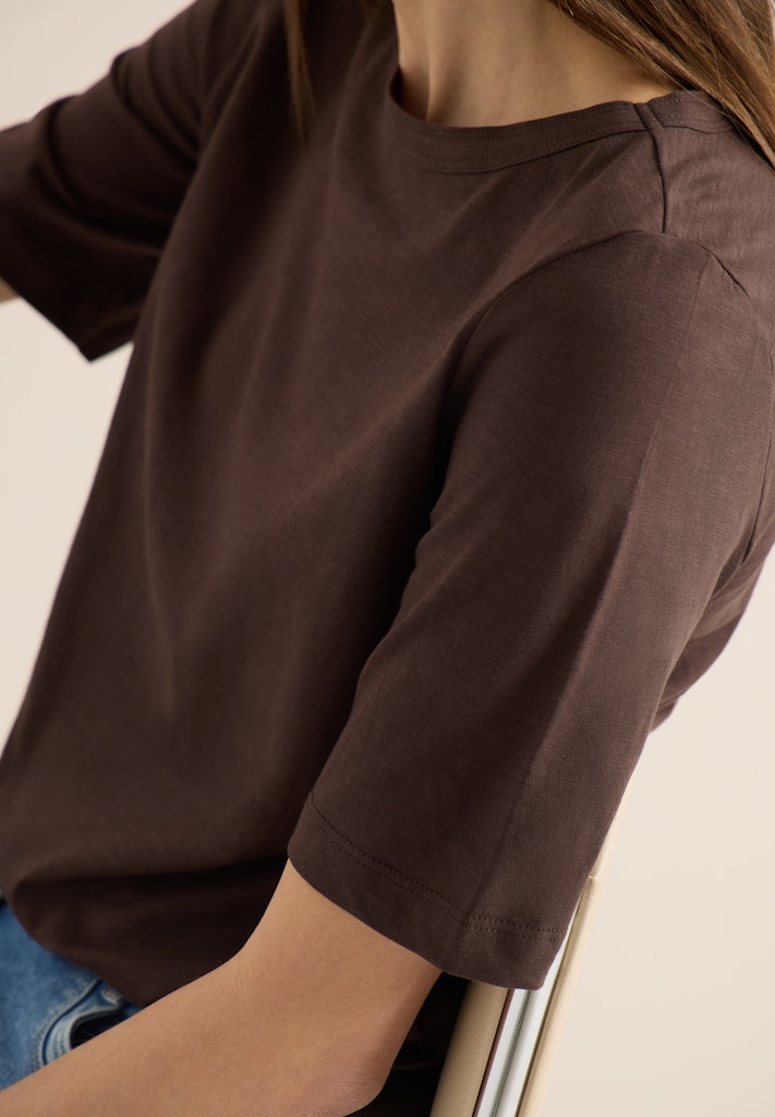 Cecil Damen T-Shirts  Macchiato