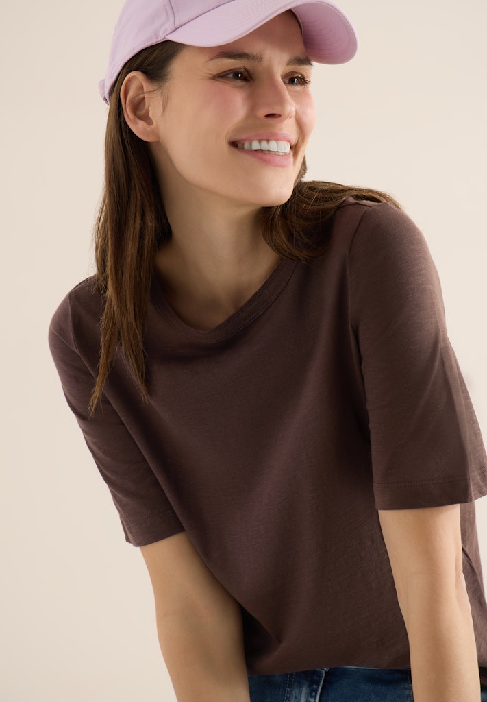 Cecil Damen T-Shirts  Macchiato