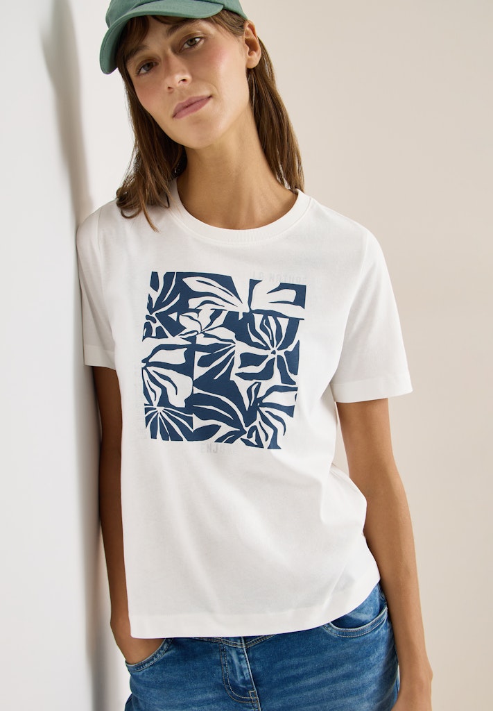 Cecil Damen T-Shirts Vanilla W