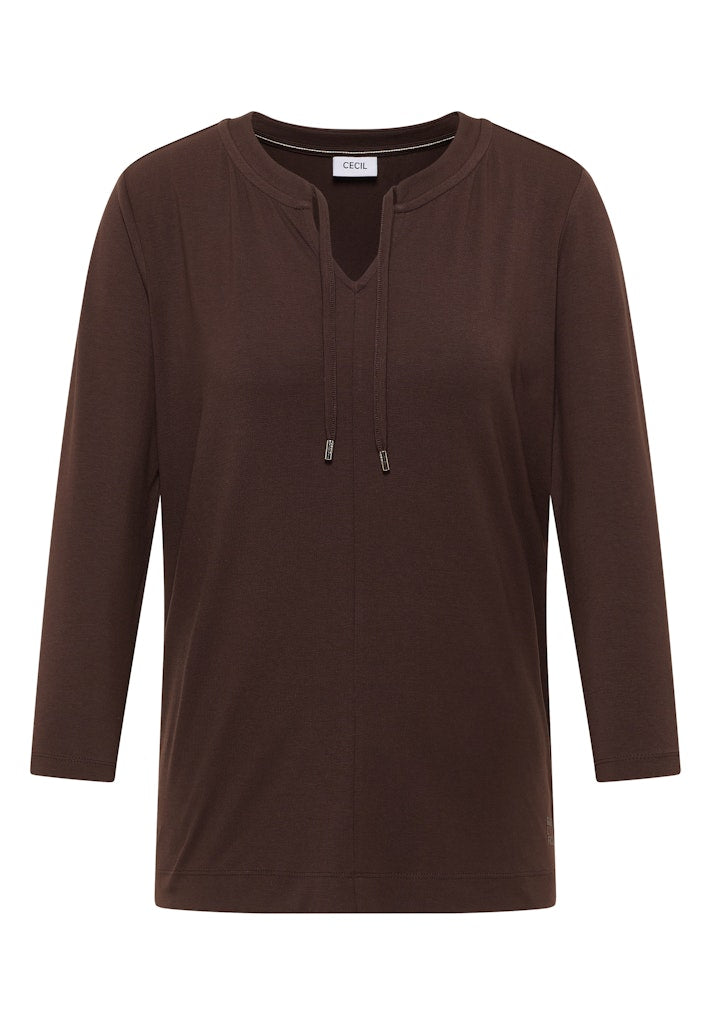 Cecil Damen T-Shirts  Macchiato