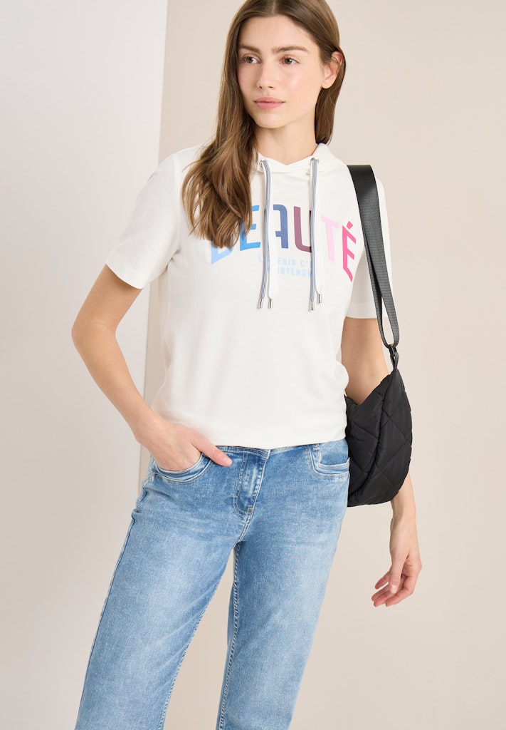 Cecil Damen T-Shirts Vanilla W