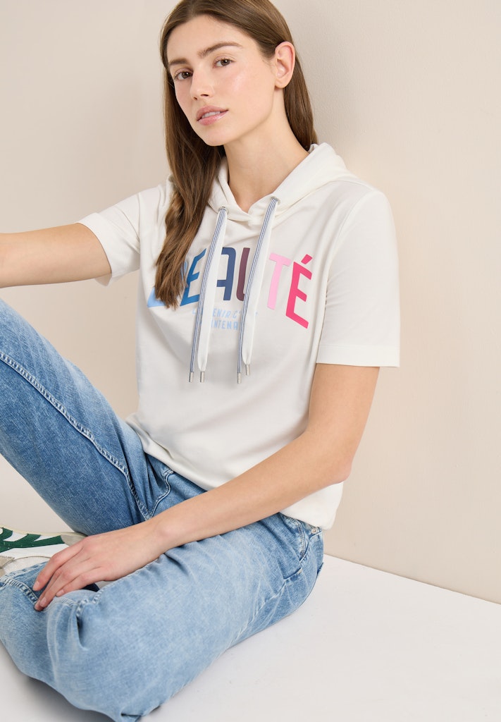 Cecil Damen T-Shirts Vanilla W