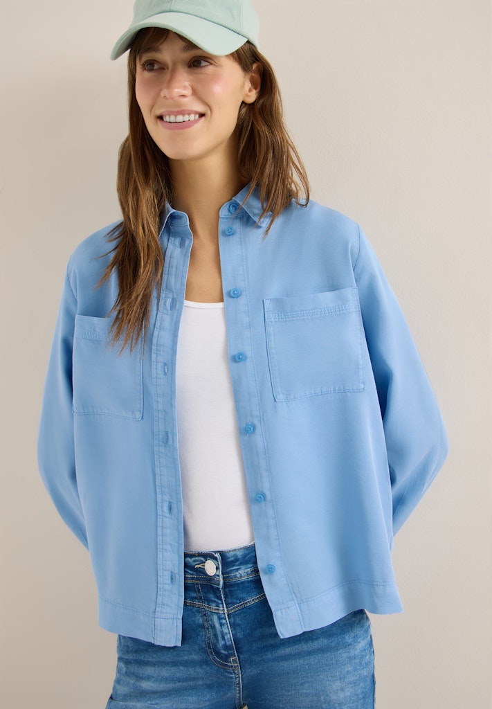 Cecil Damen Blusen Cloud Blu