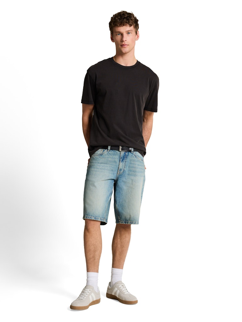 Tom Tailor denim Herren T-Shirts kurz Black