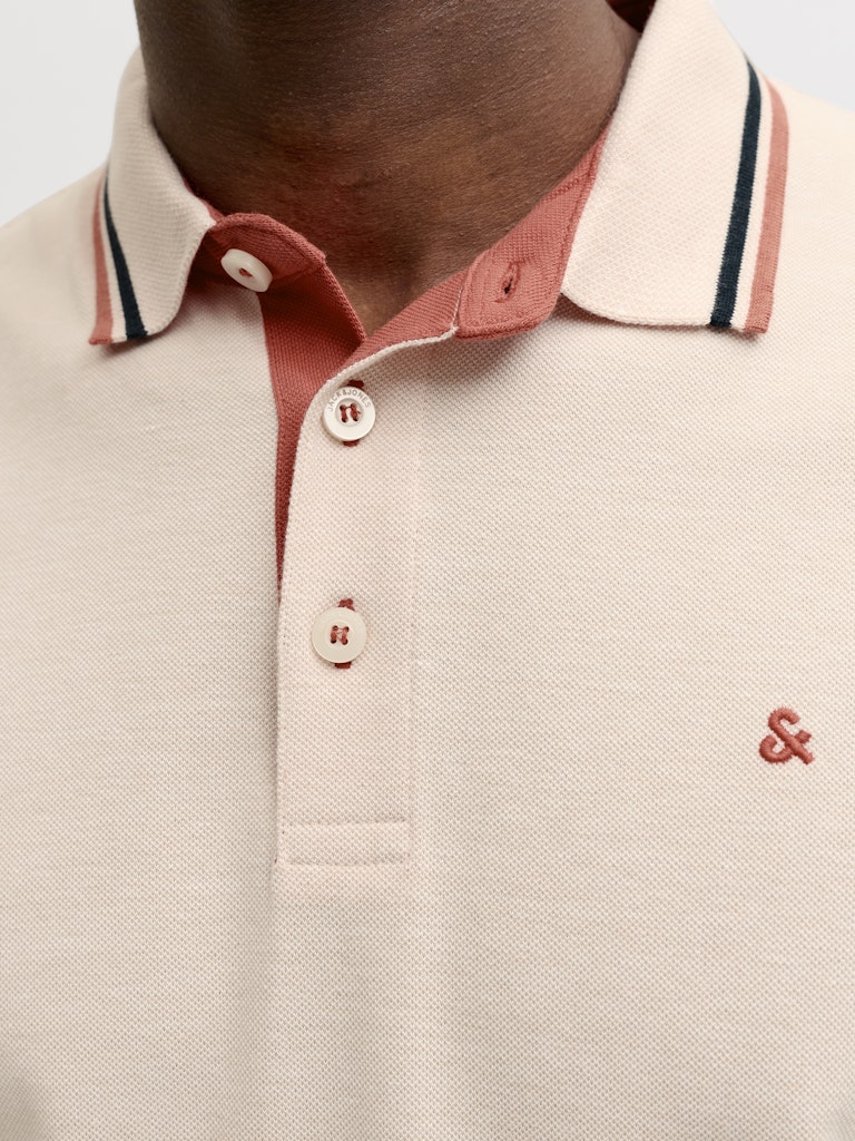 Jack & Jones Herren Polo-Shirts Beach Sand/Play