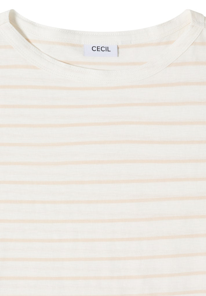 Cecil Damen T-Shirts  Vanilla W