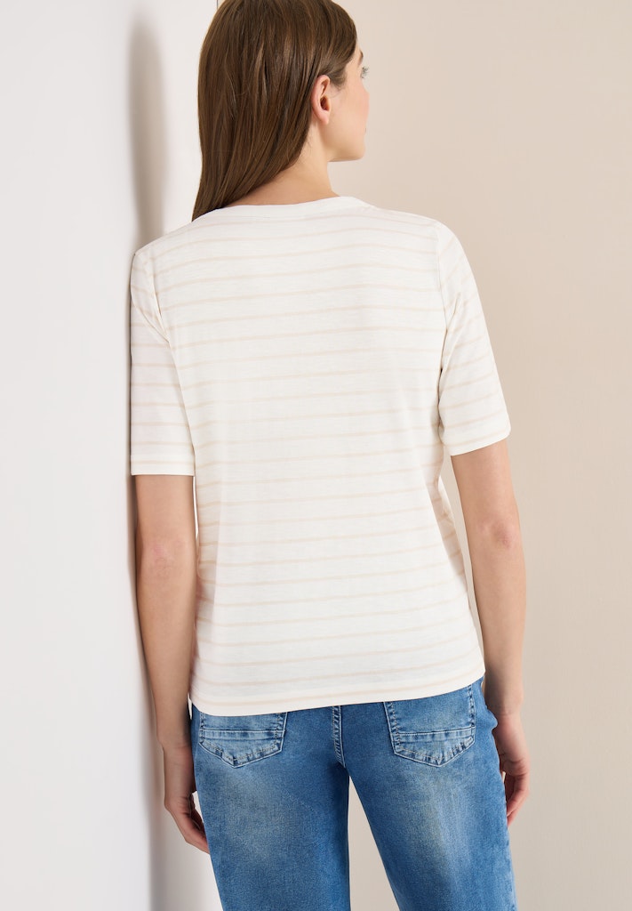 Cecil Damen T-Shirts  Vanilla W