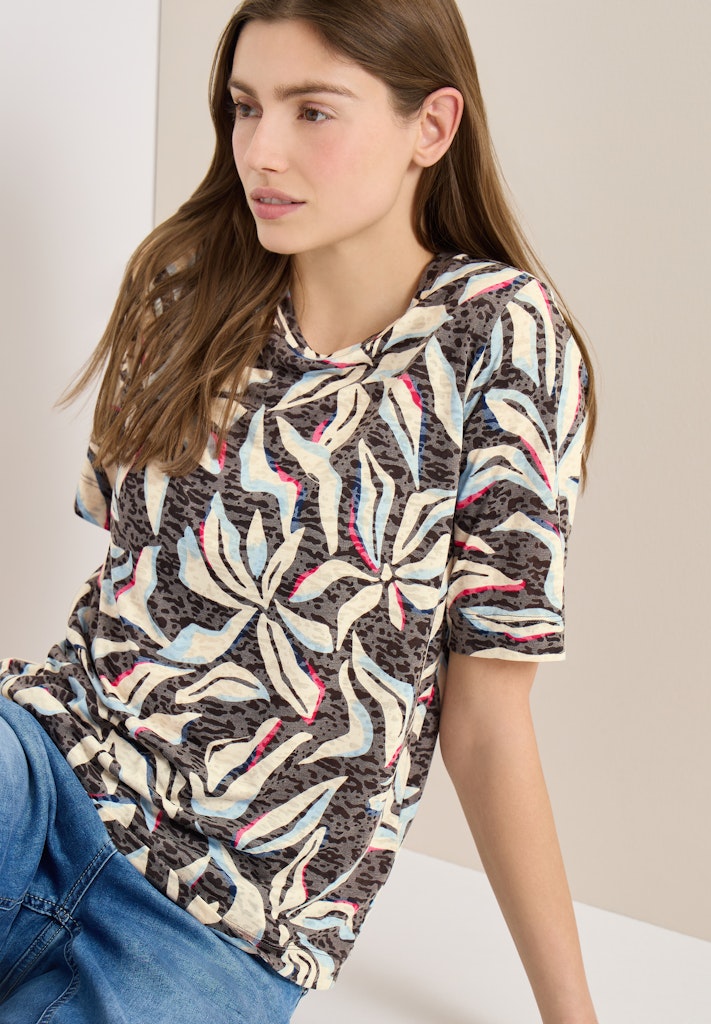 Cecil Damen T-Shirts  Macchiato