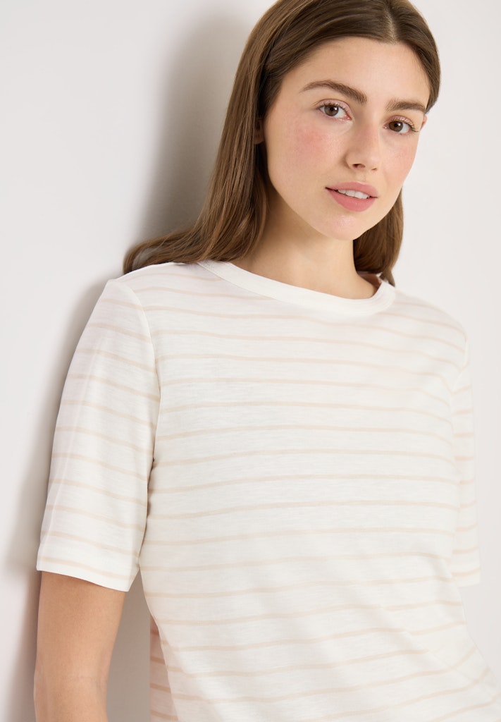 Cecil Damen T-Shirts  Vanilla W