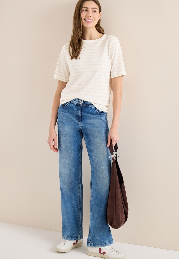 Cecil Damen T-Shirts Vanilla W