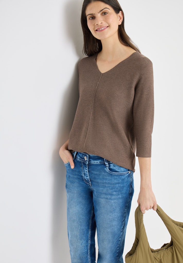 Cecil Damen Pullover  Coffee Ta