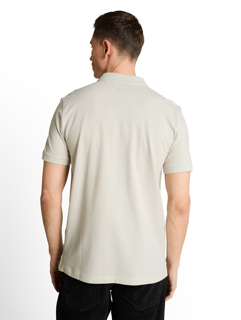 Tom Tailor denim Herren Polo-Shirts Greyish White