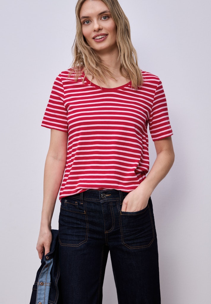Street One Damen T-Shirts  Salsa Red