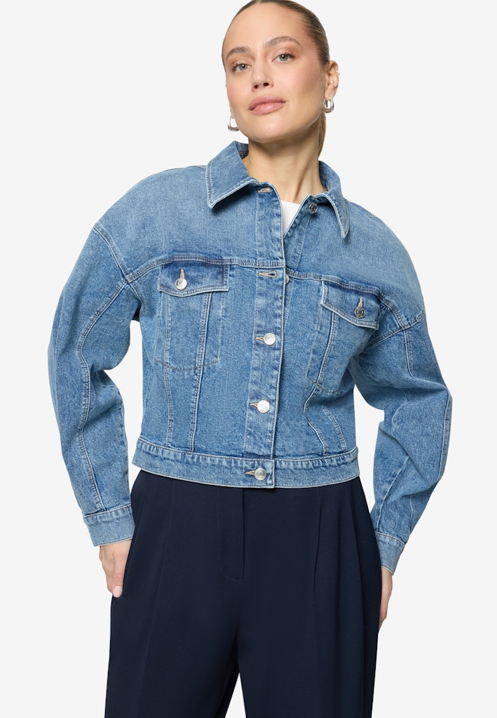 Zero Damen Blazer Middle Blue Den