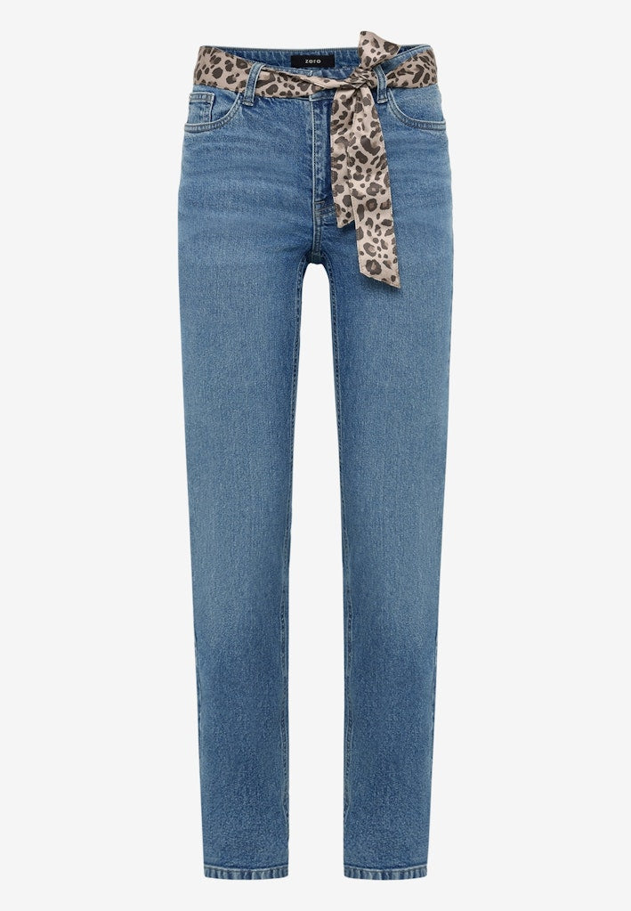 Zero Damen Jeans Middle Blue Den