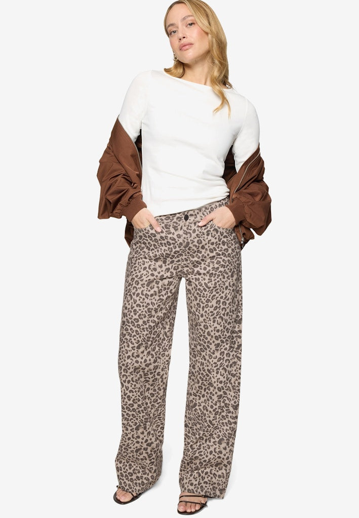 Zero Damen Jeans Beige/Brown
