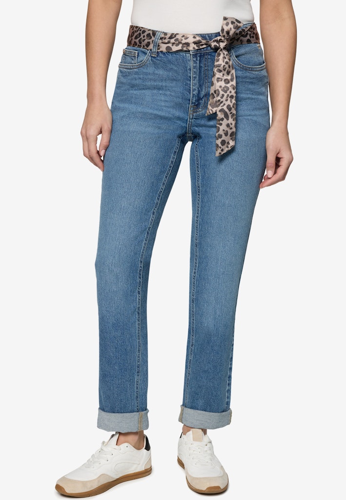 Zero Damen Jeans Middle Blue Den
