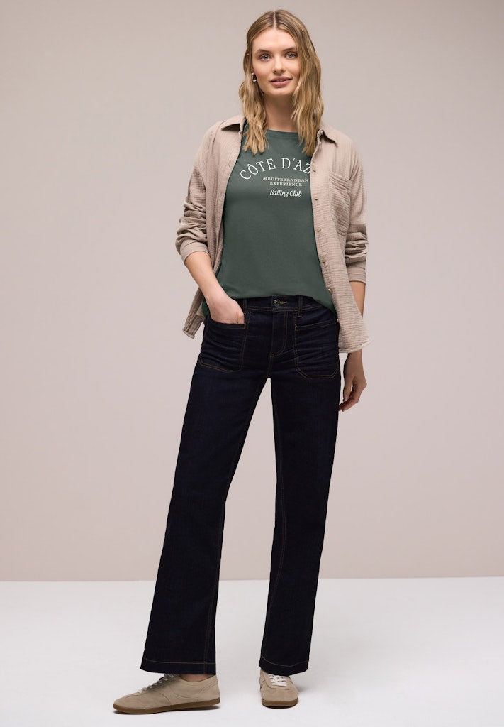 Street One Damen T-Shirts  Cilantro