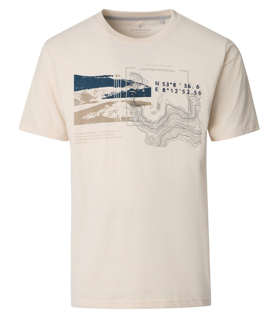 Casa Moda Herren T-Shirts kurz  Weiss