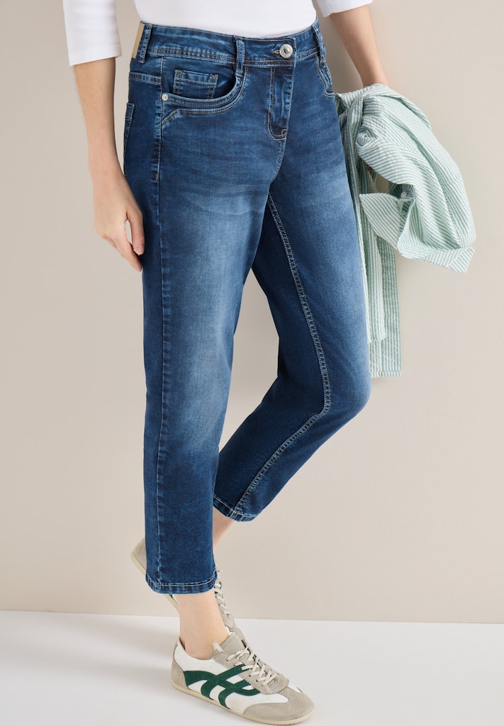 Cecil Damen Hosen  Mid Blue