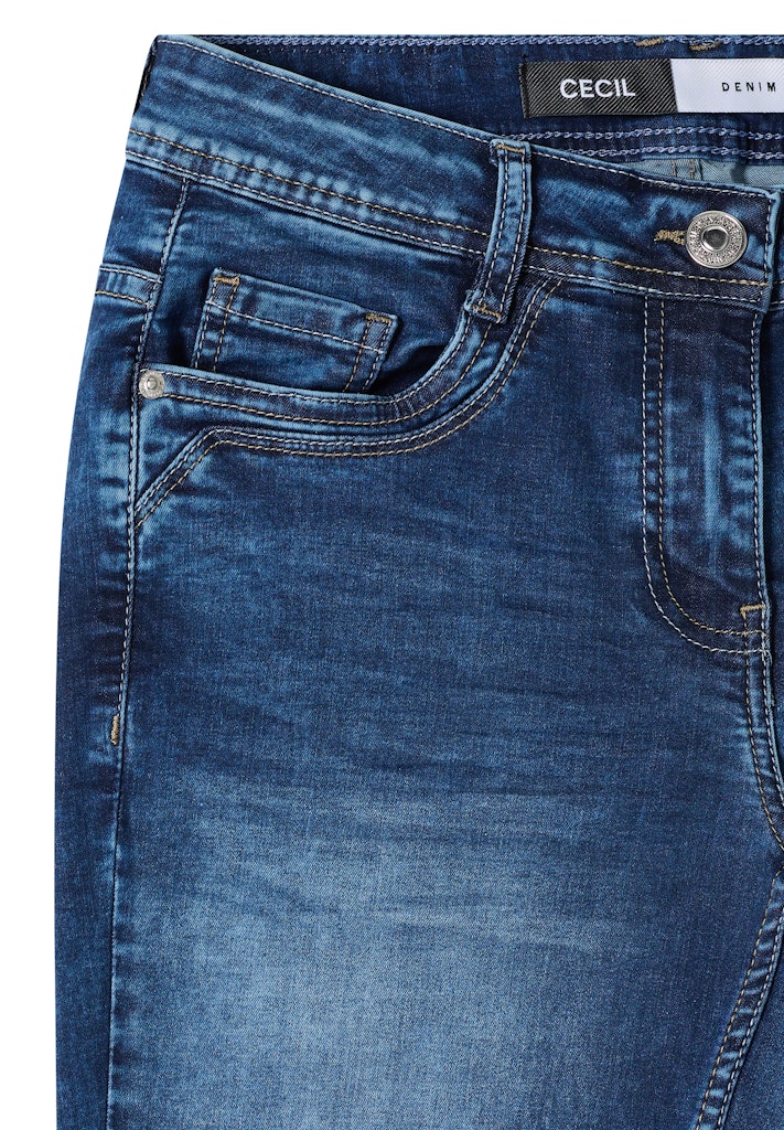 Cecil Damen Hosen Mid Blue