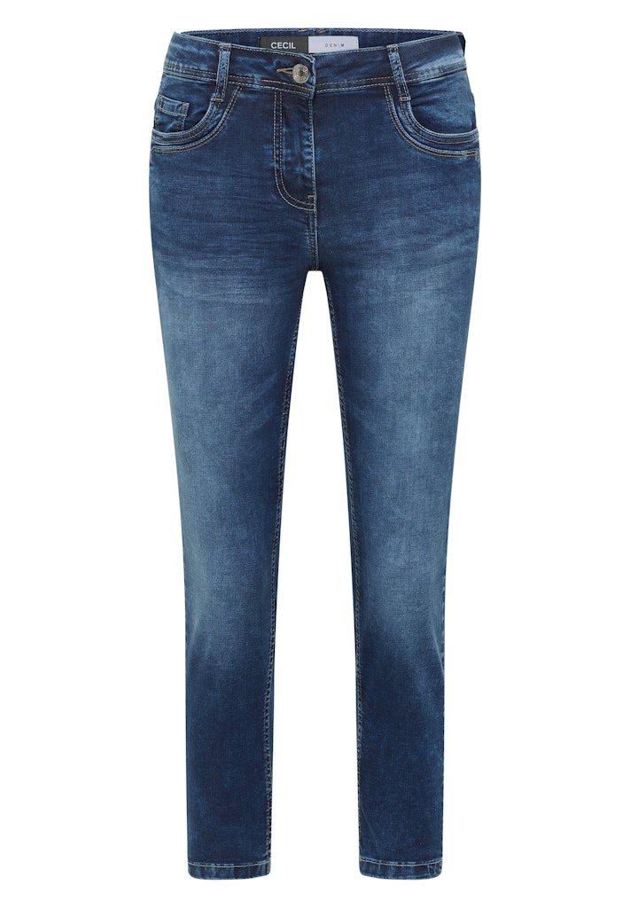 Cecil Damen Hosen Mid Blue
