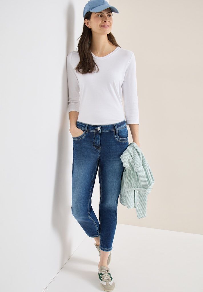 Cecil Damen Hosen  Mid Blue