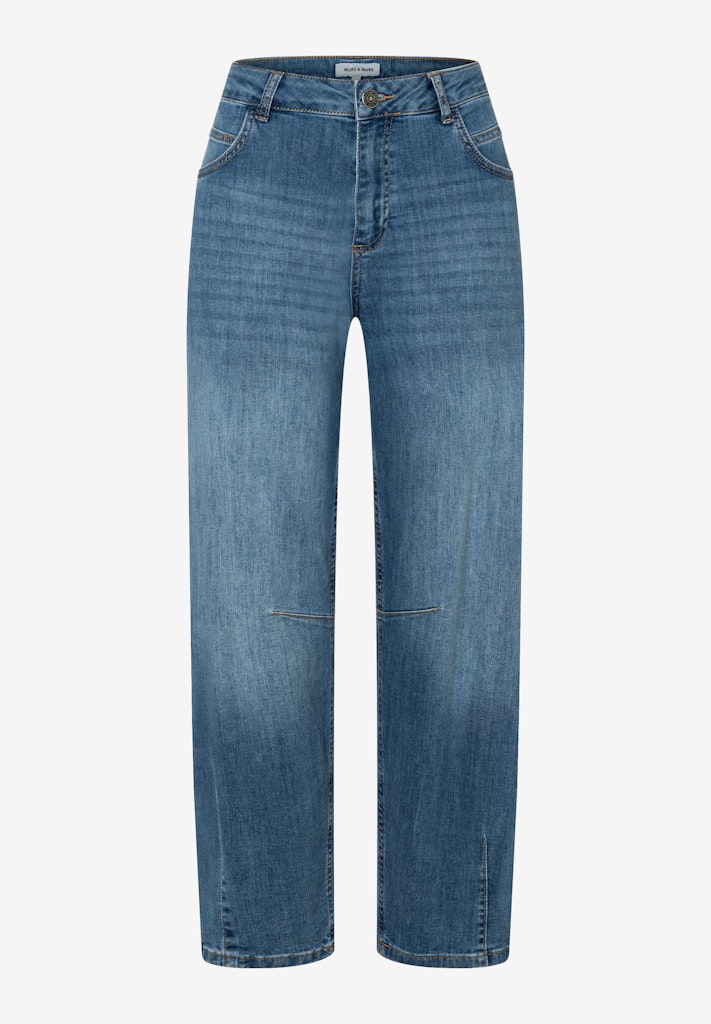 More & More Damen Jeans Middle Blu