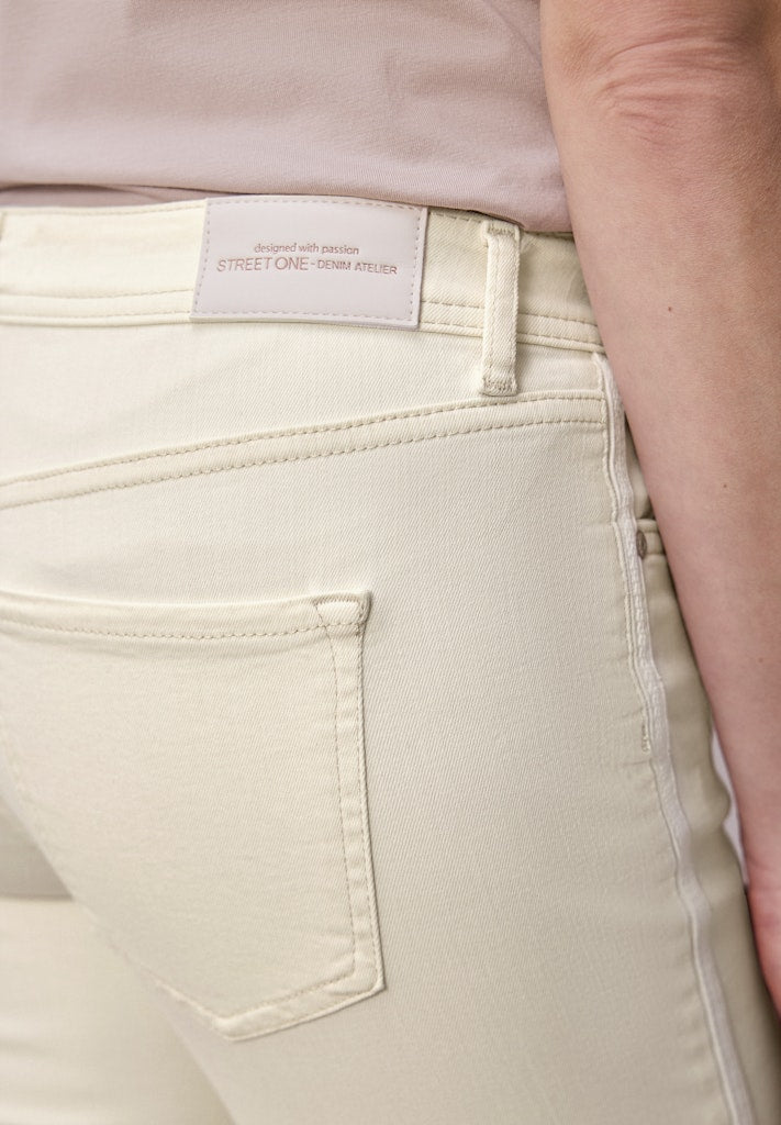 Street One Damen Hosen Ecru Soft
