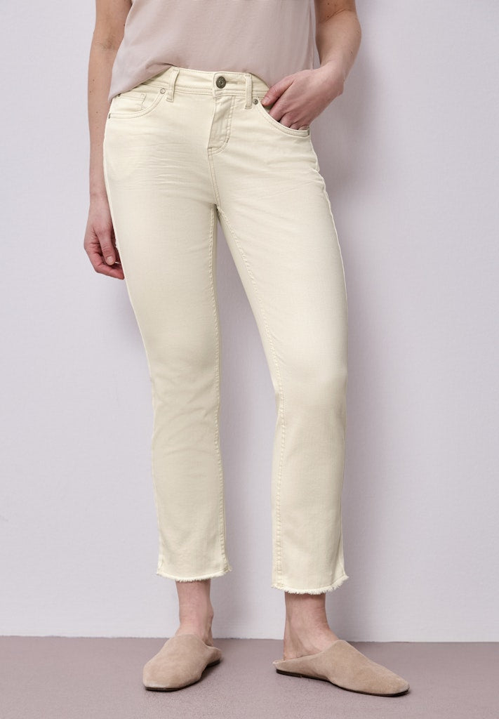Street One Damen Hosen Ecru Soft