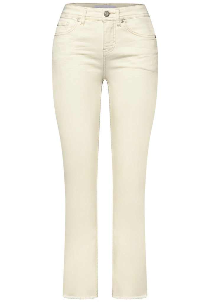 Street One Damen Hosen  Ecru Soft