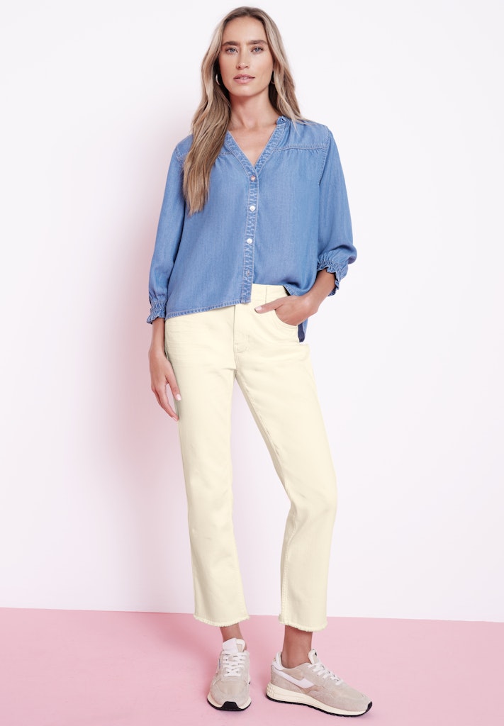 Street One Damen Hosen  Ecru Soft