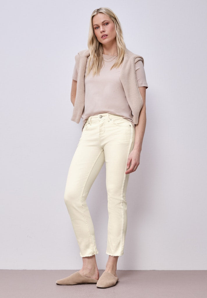 Street One Damen Hosen  Ecru Soft