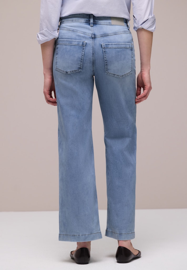 Street One Damen Hosen Light Blu
