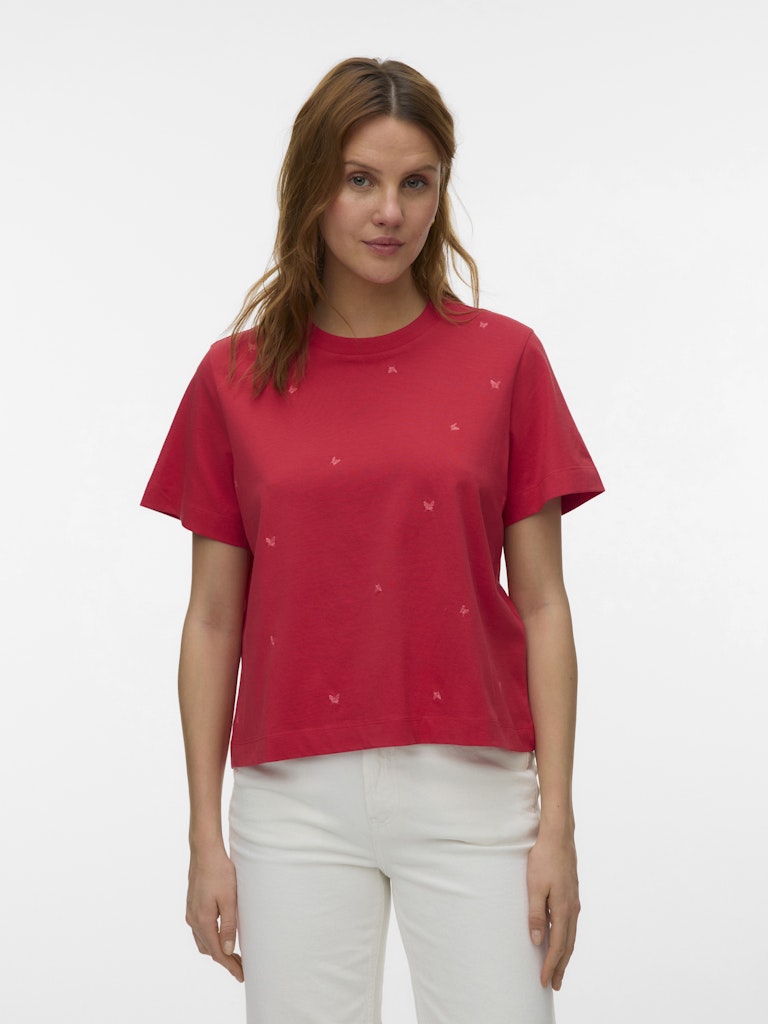 Vero Moda Damen T-Shirts Poinsettia/Butt