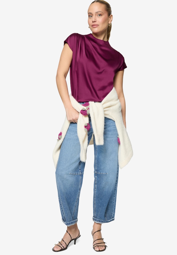 Zero Damen Blusen Magenta Purple