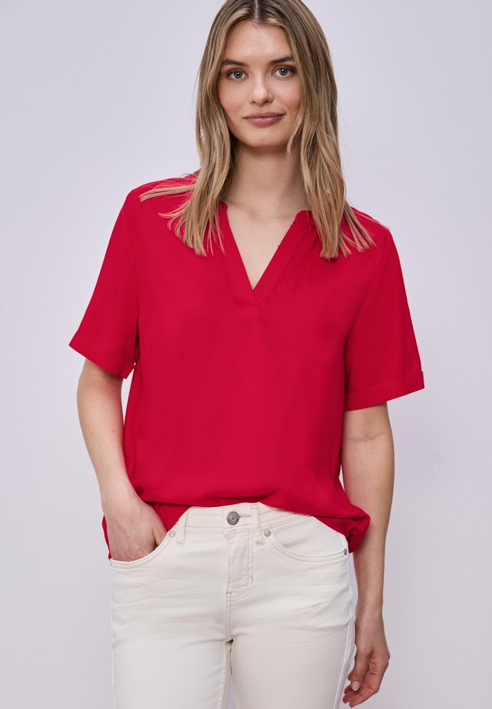 Street One Damen Blusen  Salsa Red