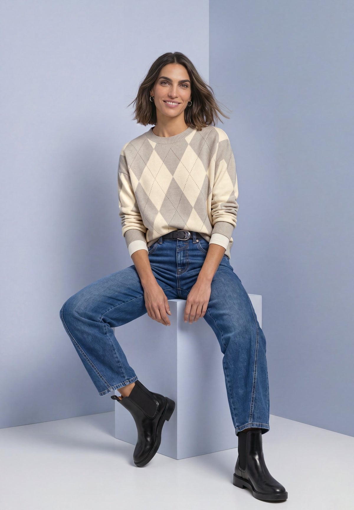 Street One Damen T-Shirts  Clay Sand