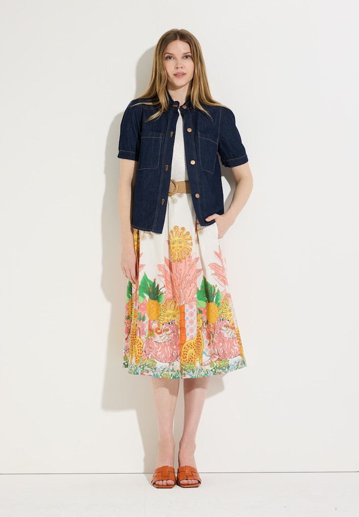 More & More Damen Tops Foil Waves