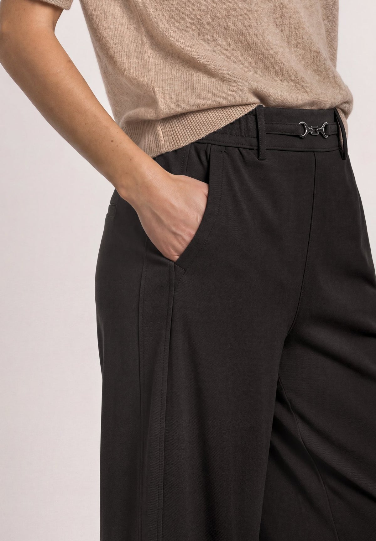 Street One Damen Hosen  Black Cof