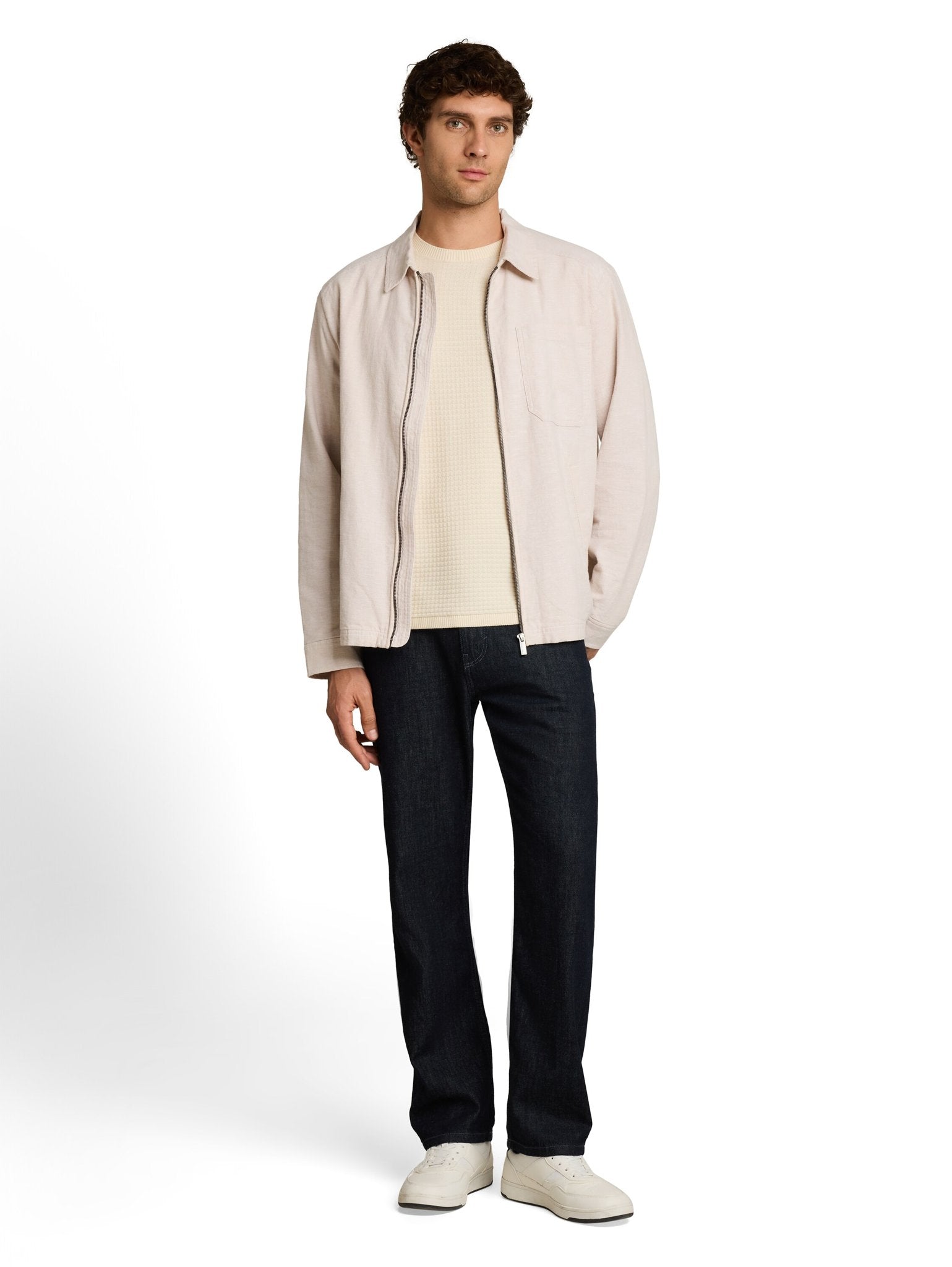 Tom Tailor denim Herren Pullover Gardenia White