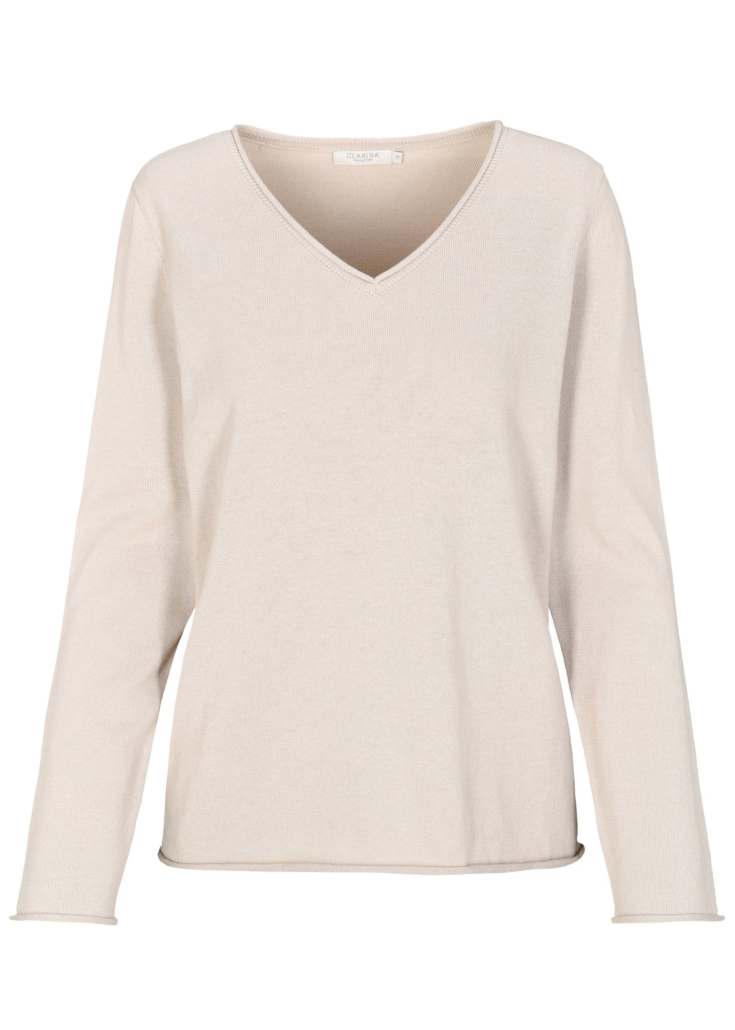 Clarina Damen Pullover Stein