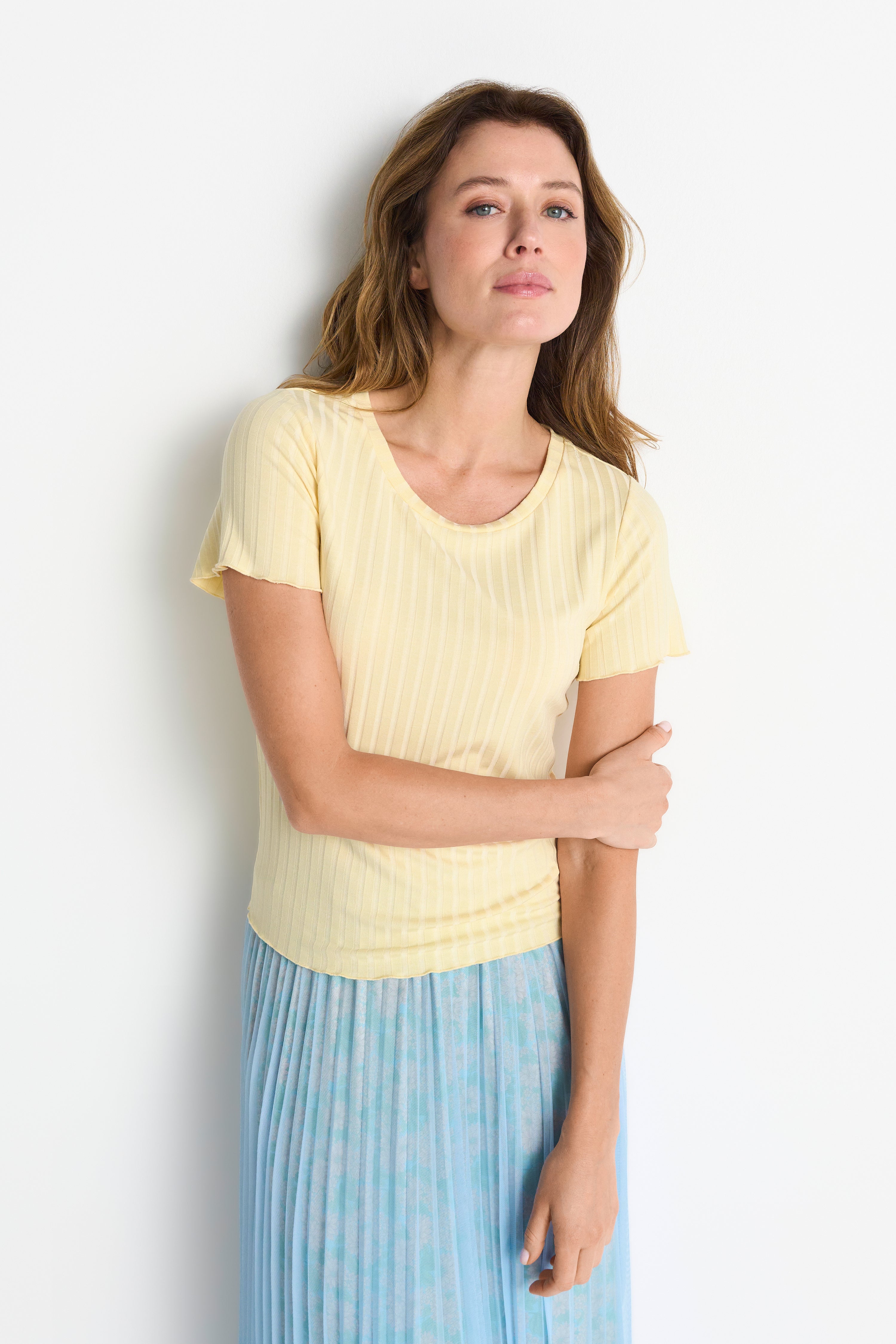 Rich & Royal Damen T-Shirts Soft Butter