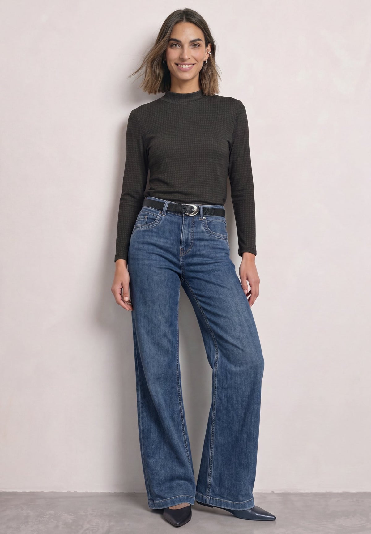 Street One Damen T-Shirts  Black Cof