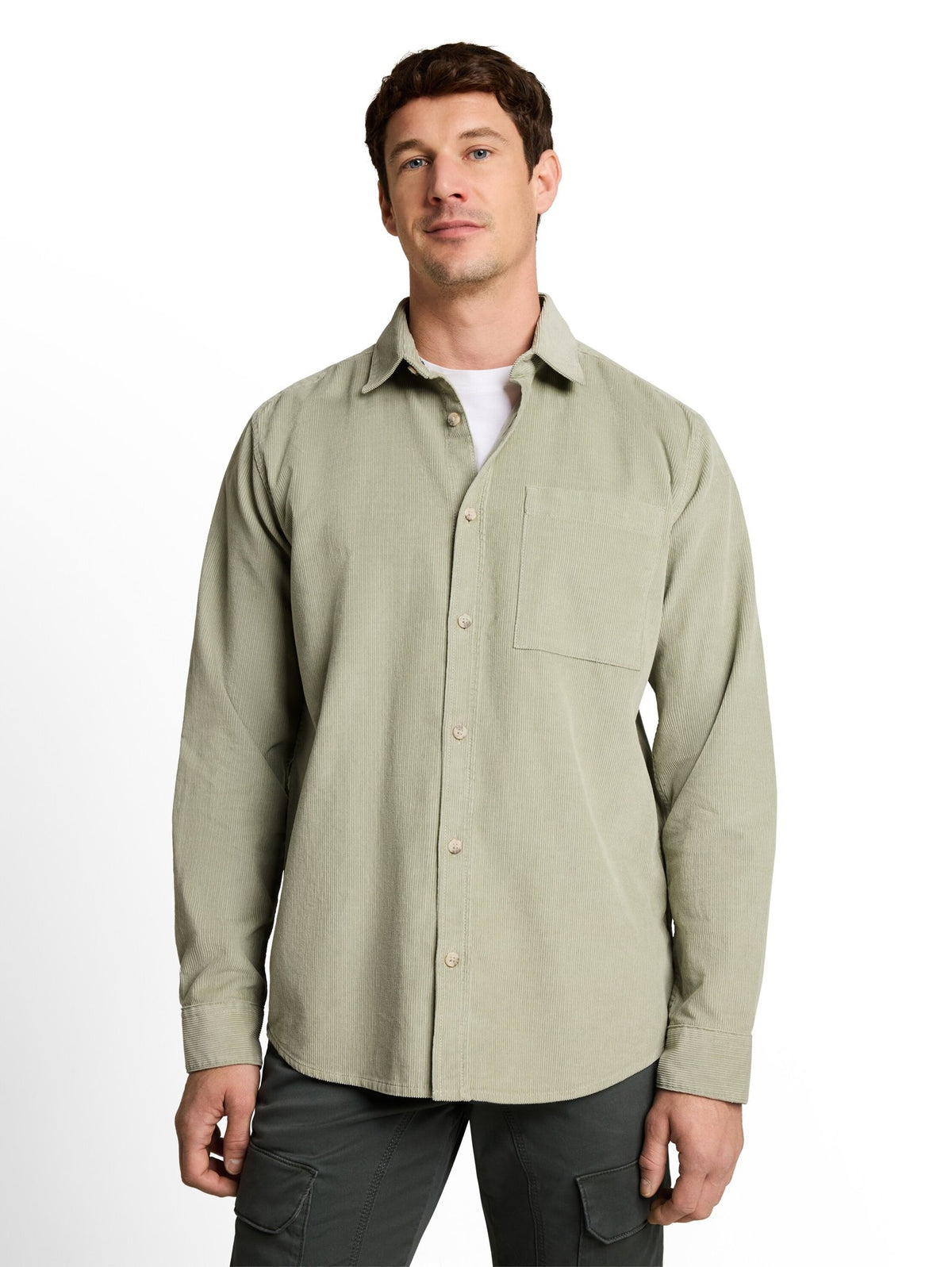 Tom Tailor Herren Hemden lang Iron Mint