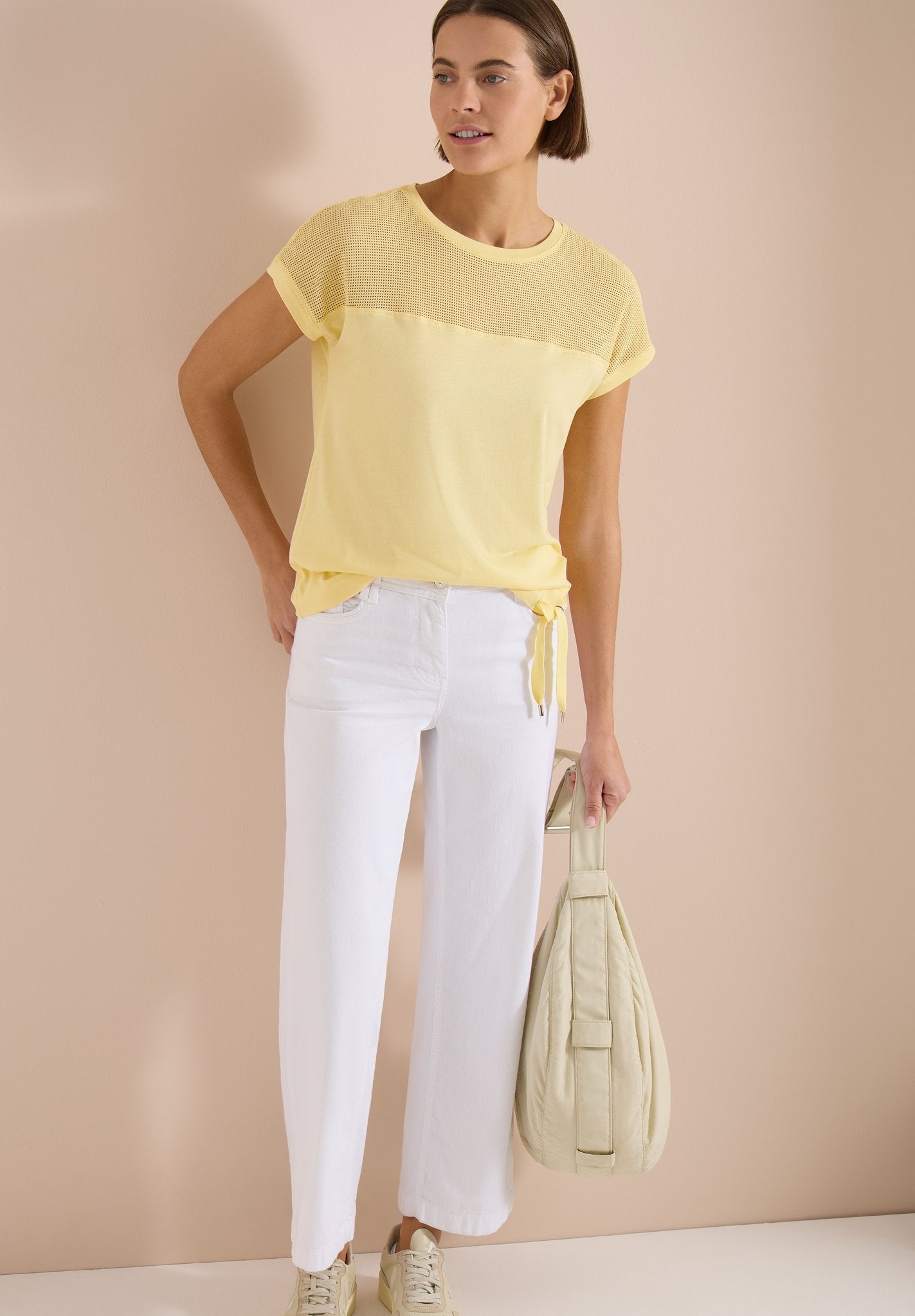 Cecil Damen T-Shirts  Buttermil