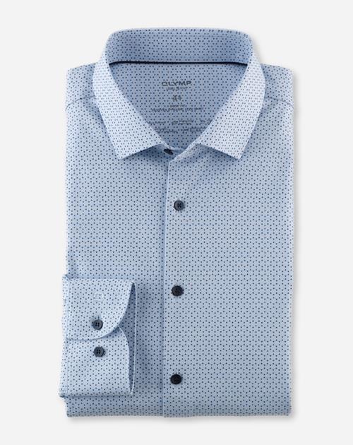Olymp Herren Hemden lang  Bleu